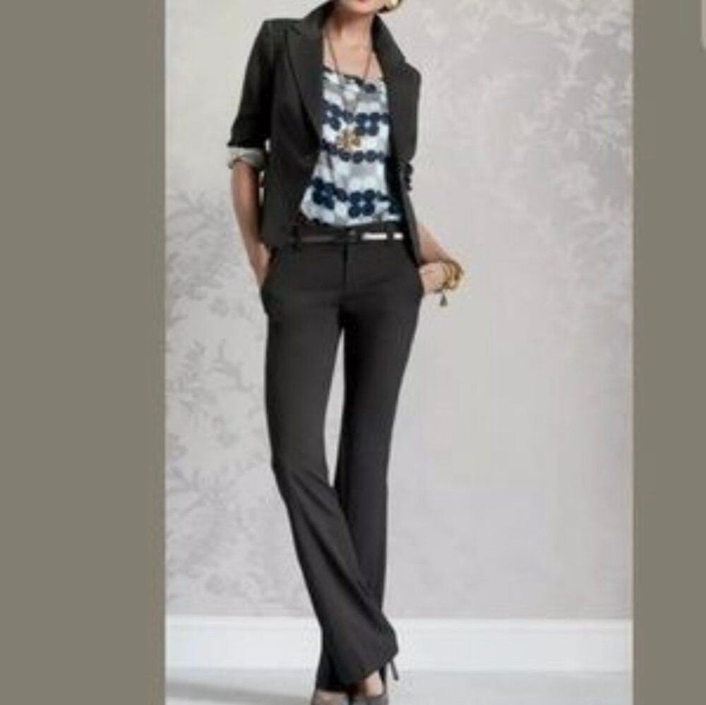 Cabi 367L Long Black Pants Trousers Slacks Size 10 L Capsule Minimalist